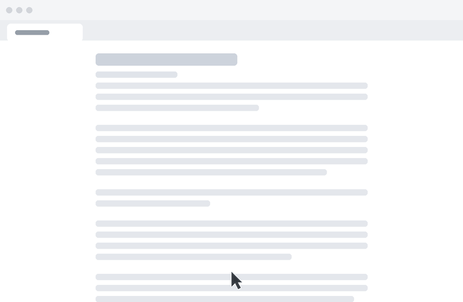 A breadcrumb plus a full-width document reading view, clause text laid out to be read